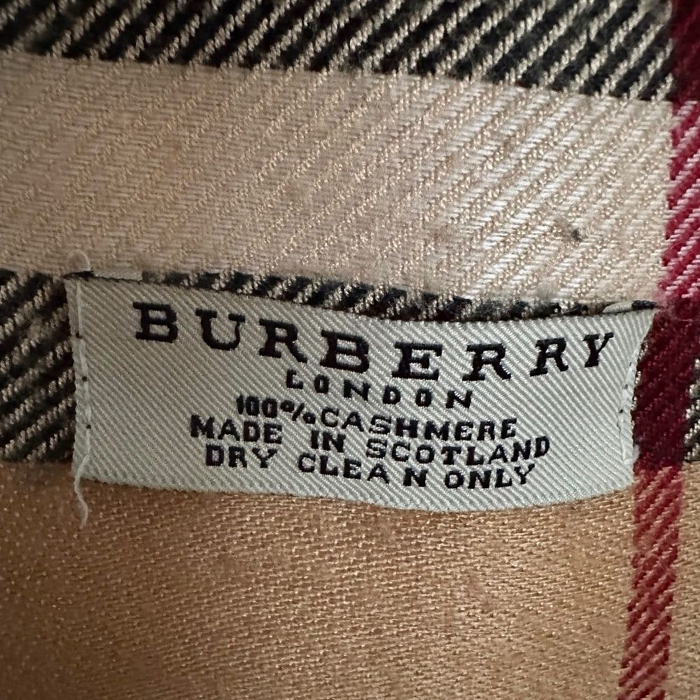 Burberry Cashmere Large Oversized Blanket Wrap Scarf Shawl - Picture 7 of 16